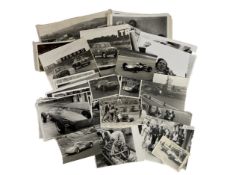 An interesting lot of circa 100 monochrome and colour images and negatives of club racing in the