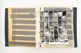 A fascinating ring binder full of negatives and proof sheets from the late 1960s and early 1970s