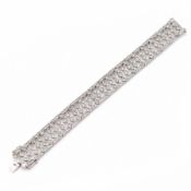 18ct white gold diamond bracelet