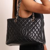 Chanel - black GST Grand Shopping Tote