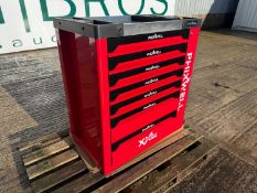 Unused 7 Drawer & 1 Side Cabinet Phixwell Tool Box Including Tool Set Contains 235 Tools, 750mm x 46