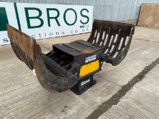 Used Mustang GRP1500 Hydraulic Rotating Selector Grab 80mm Pin to suit 20 Ton Excavator