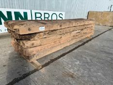 Used 5M x 1M Wooden Bog Mats (5 Of)