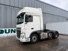 2018 Daf XF480 FTG. Twin Bunk, Fridge, Climate Control, Mid Lift Axle, Automatic (Tested 11.26)