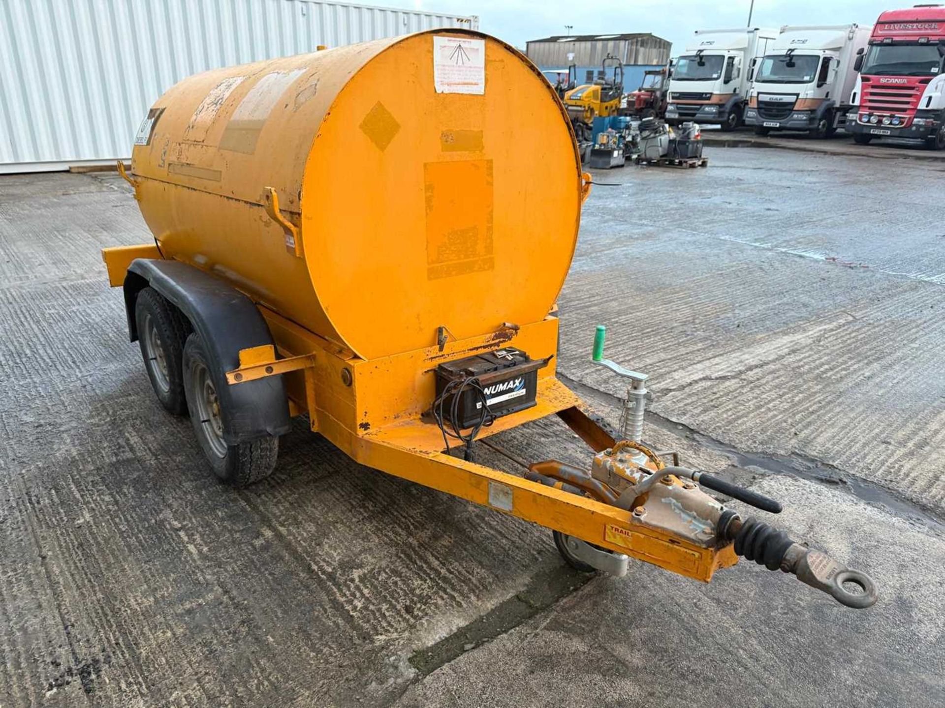 Twin Axle Bowser Trailer 950 Litre Bunded Fuel Tank With Electric Pump - Image 7 of 15