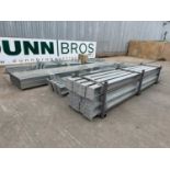 KMY Industrial 100x30x15 Steel Framed Building, 50 Roof Purlins, Purlin Cleats Spaced To accept Fibr