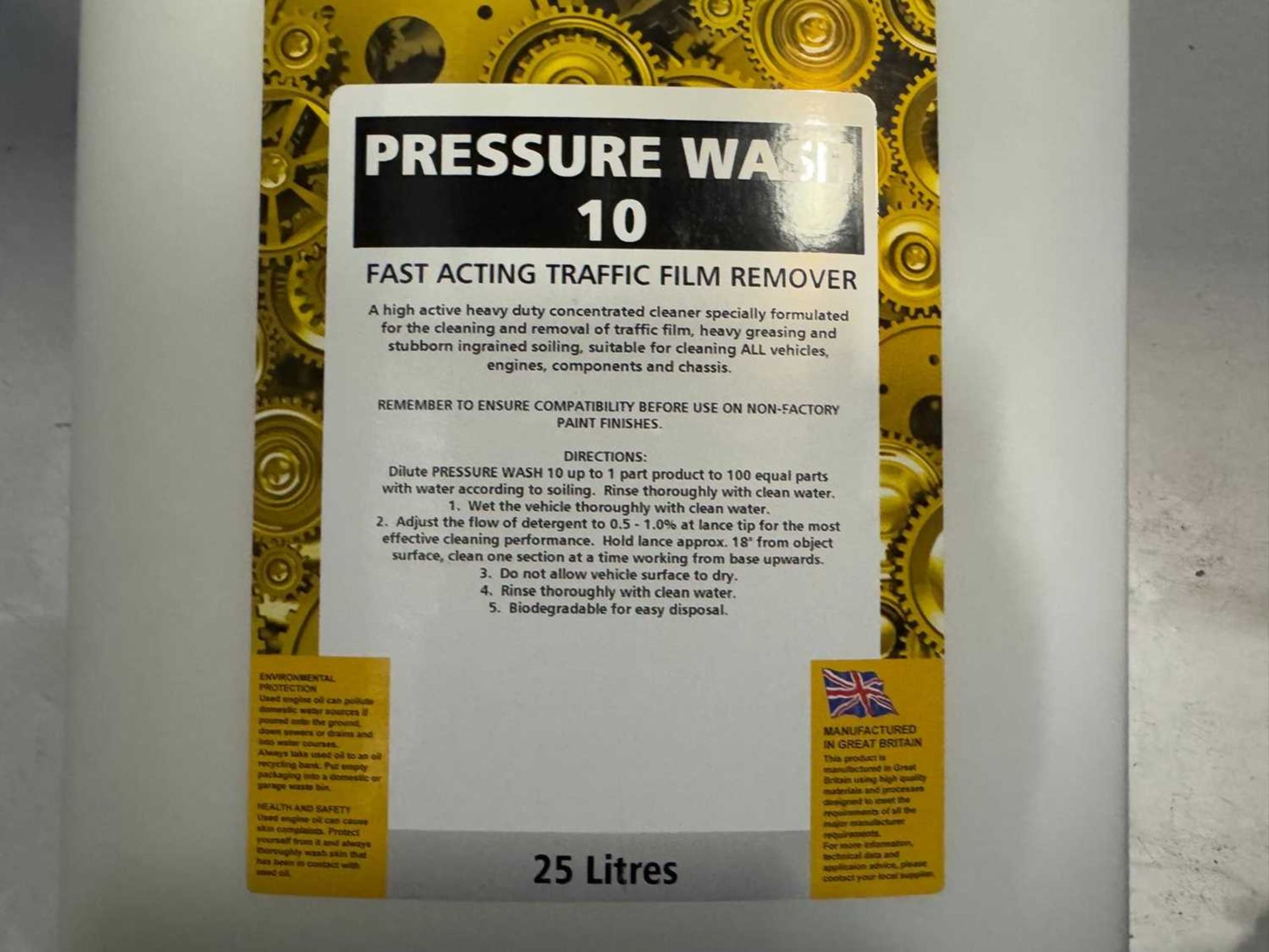 Unused Pressure Wash Cleaner 10 Traffic Film Remover