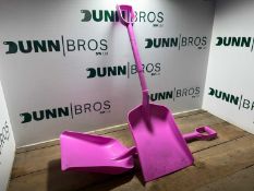 Unused Pair Of Plastic Rhino Shovels (2 Of)