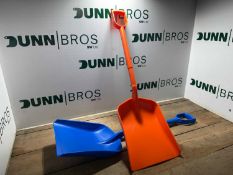 Unused Pair Of Plastic Rhino Shovels (2 Of)