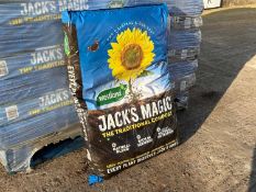 Unused Pallet Of Jack Magic Compost 50 Litre Bag Size (75 Of)