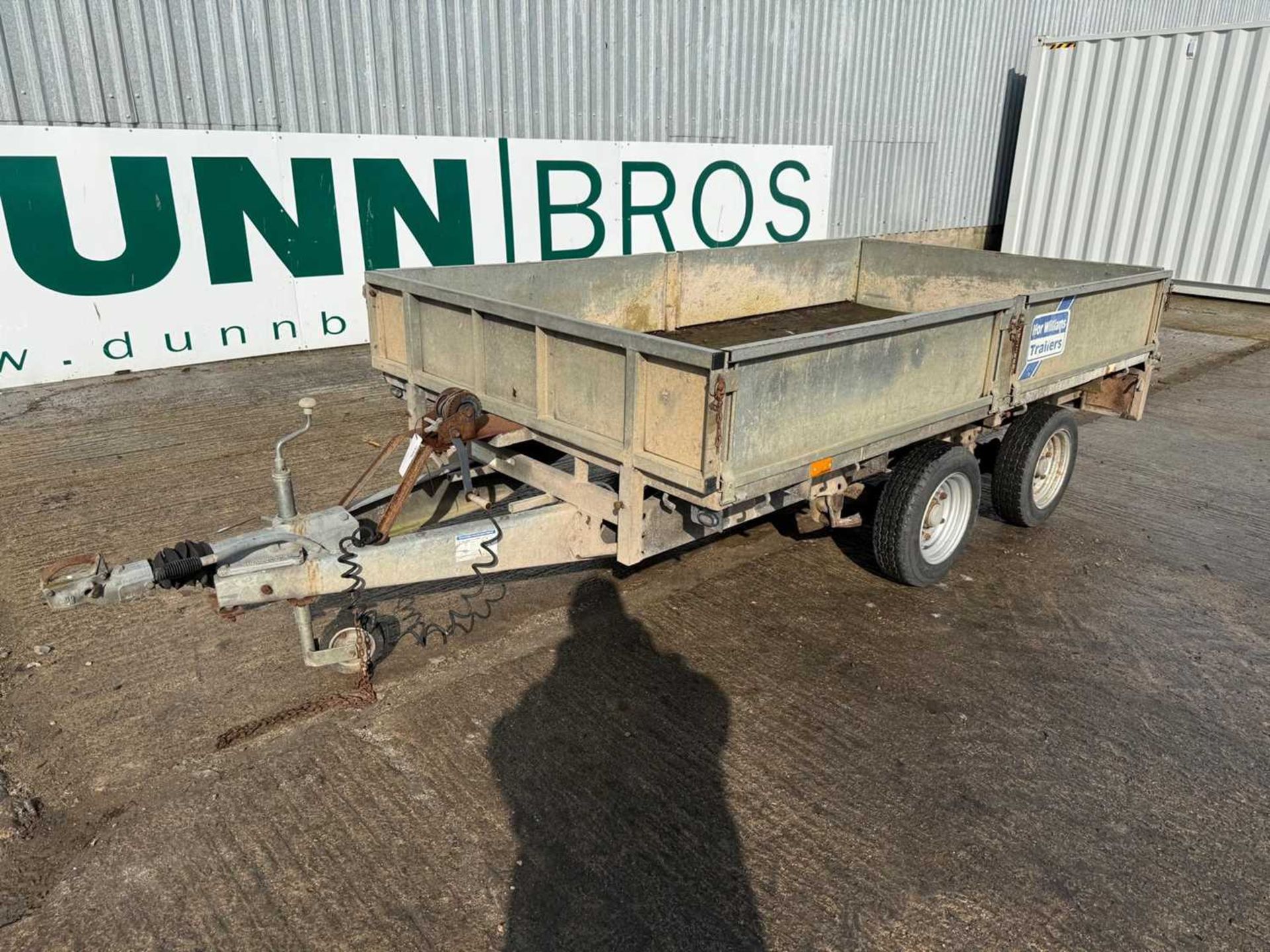 Used Ifor Williams Twin Axle Trailer 10Ft x 5.6Ft 2.5 Ton, Spare Wheel , (Keys In Folder With Bookle