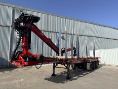 2014 Dennison Log Trailer, Epsilon Crane With Rotating Log Grab (Tested 07.2026)