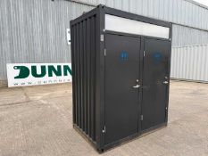 Unused Double Toilet Block, 2060mm x1240mm x 2540mm (Please See Photos Of Damage)