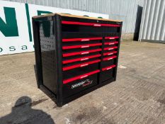 Unused Deutschtech Werkzeug 13 Drawer Tool Box Including Tools 273 In Total , Two Keys, 60 Pcs Of El