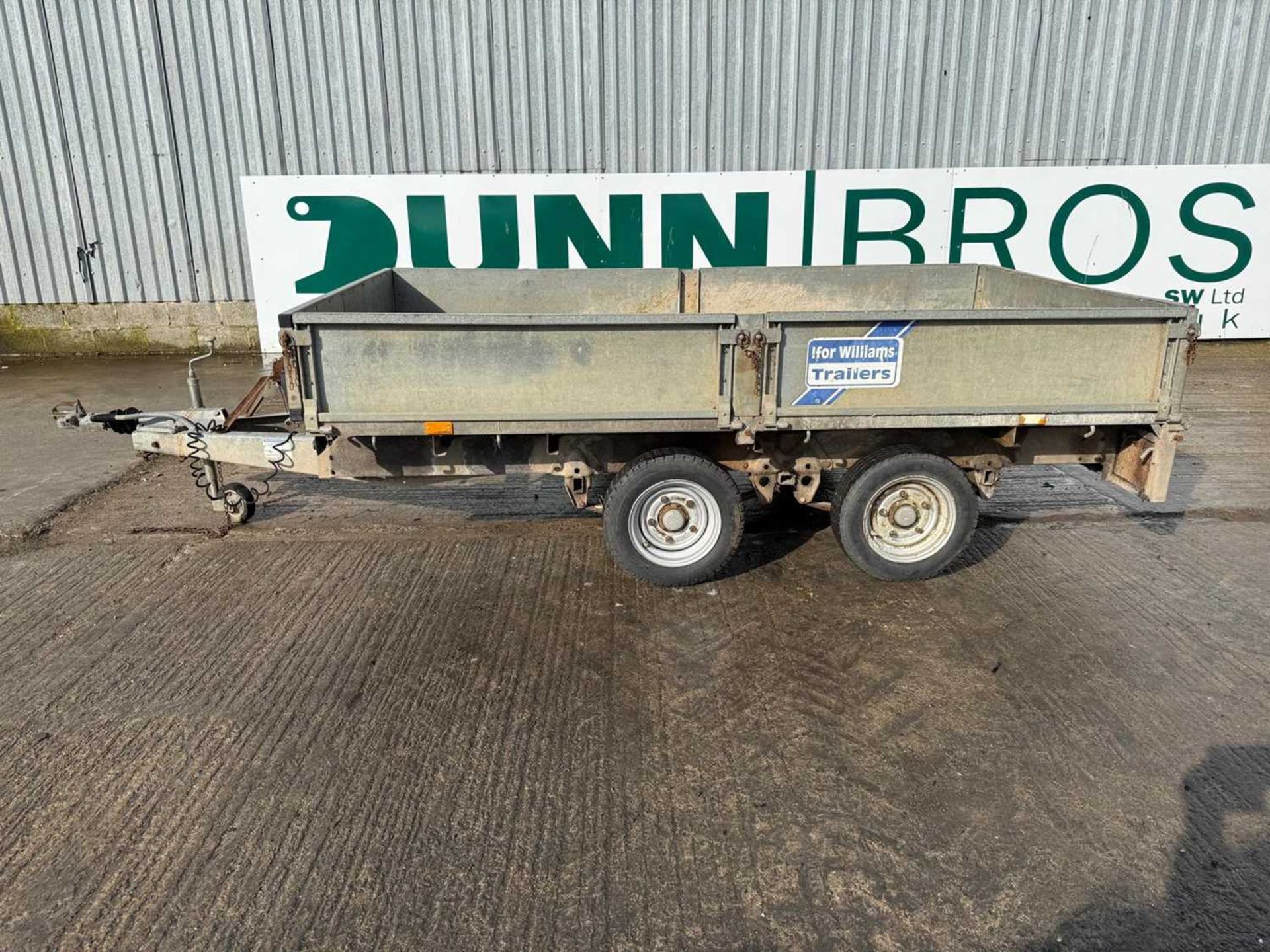 Used Ifor Williams Twin Axle Trailer 10Ft x 5.6Ft 2.5 Ton, Spare Wheel , (Keys In Folder With Bookle - Image 2 of 14