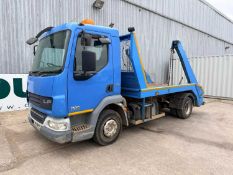 2011 Daf 45.180 Skip Loader Truck, A/C, Boughton Hook Body, (Reg Docs Available)