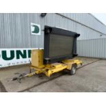 Used Variable Message Sign (VMS) Light Signage Board , With Batteries & Solar Panels