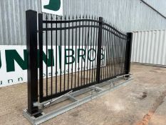 Unused 15.5Ft x 7.6Ft Electrical By Parting Gates With 6" x 6" Post