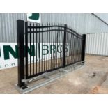 Unused 15.5Ft x 7.6Ft Electrical By Parting Gates With 6" x 6" Post