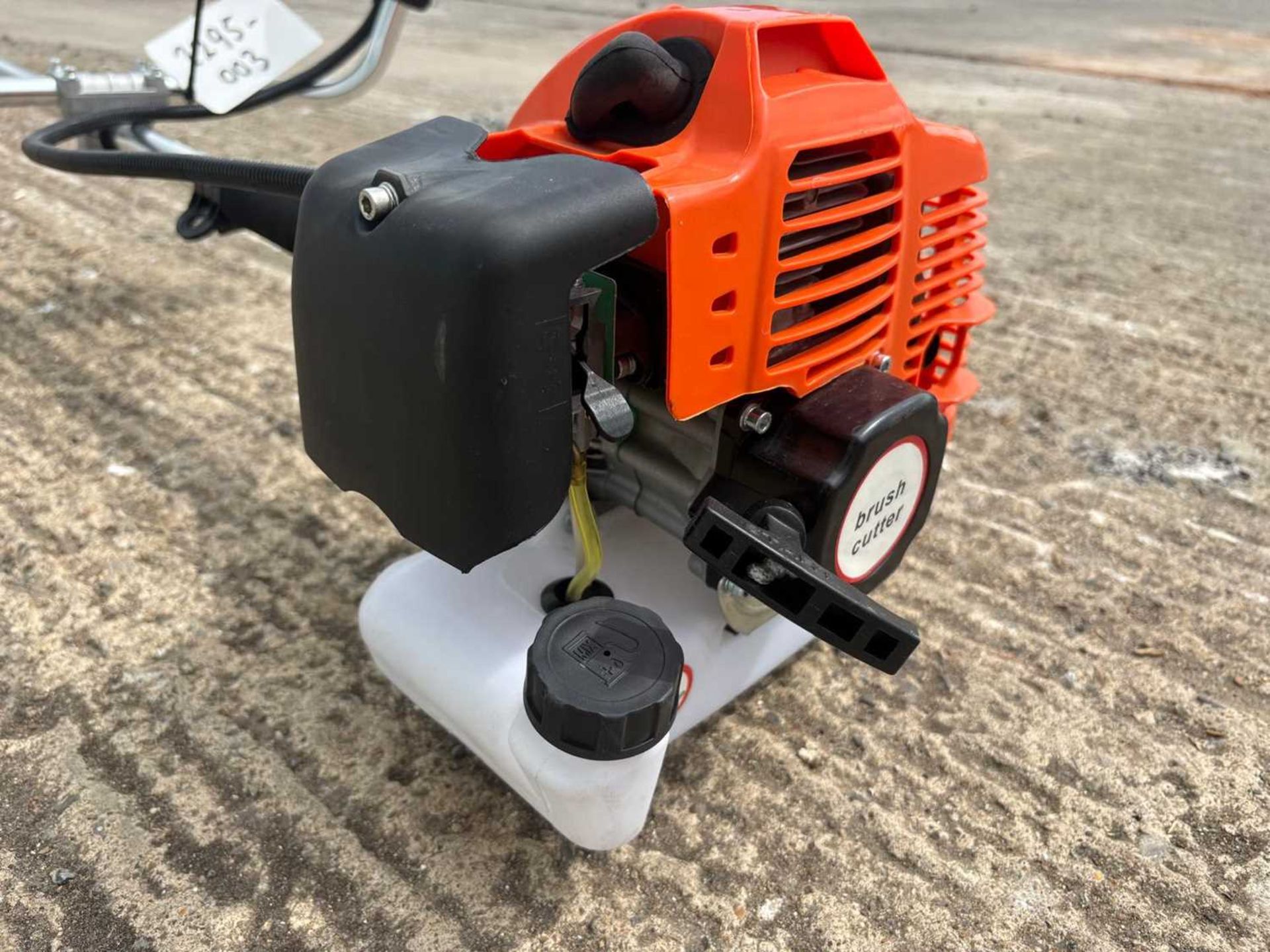 Unused Petrol Engine Brush Cutter With Horn Handle Bars, Blade & Strimmer Head - Image 5 of 9