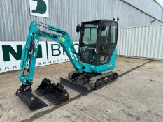 Unused 2022 Kobelco Mini Excavator With Blate Cabbed, Three Buckets 450mm, 600mm, 900mm , Hydraulic
