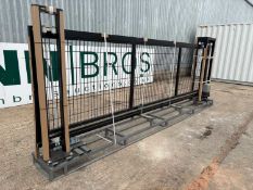 Unused XPF16WG 16Ft x 5Ft Electrical Counter Leaver Gate In Mesh Design With Motor & 5 Fobs