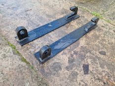 Unused Weld on JCB Q-Fit Bracket (Pair of)