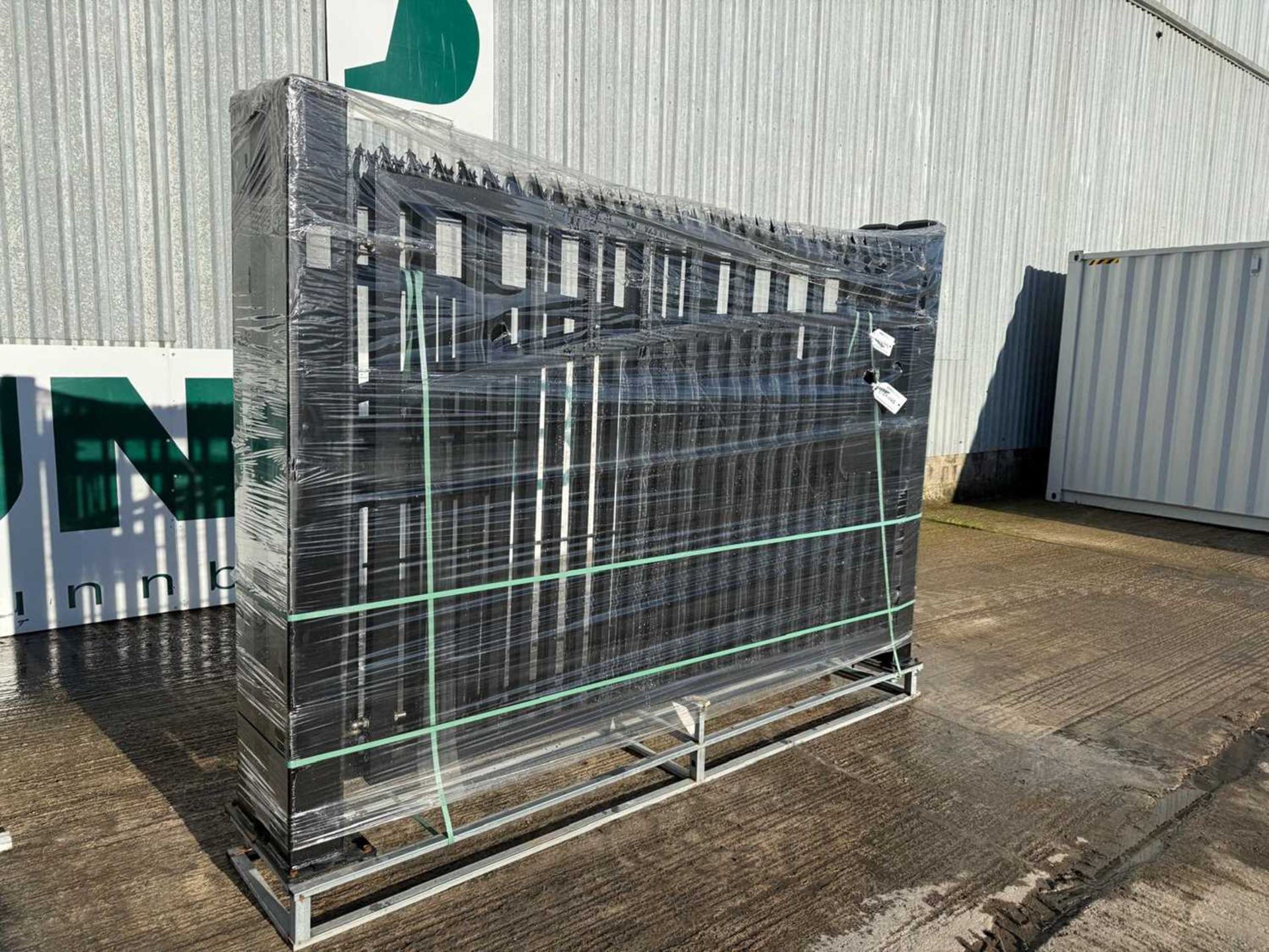 Unused Pair Of Pillar Iron Gates 17` x 6` ModelG17X-P15F