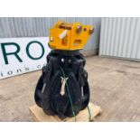 UNUSED KBKC 1500 Hydraulic Rotating 4 Tine Scrap Material Grab 65MM Pins to Suit 13T Excavator