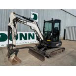 2020 Bobcat E27 Mini Excavator, Rubber Tracks, Blade, Hydraulic Quick Hitch, Piped Aux, LED Lights, 