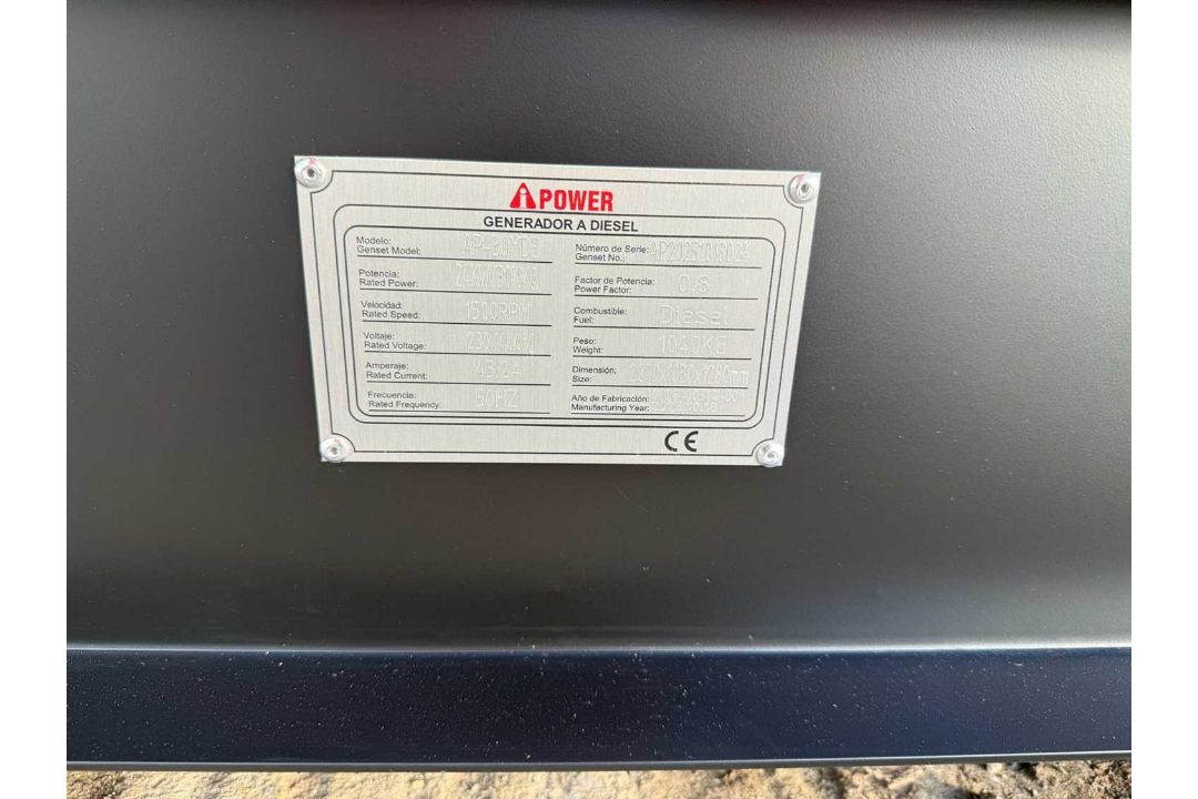 Unused AP-30YDE 3 Phase Diesel Generator 30KVA - Image 16 of 16