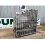 Unused 14' Bi-Parting Gates Centre Height 2300mm Outside Height 1820mm (Horse Design) (1 Pair)