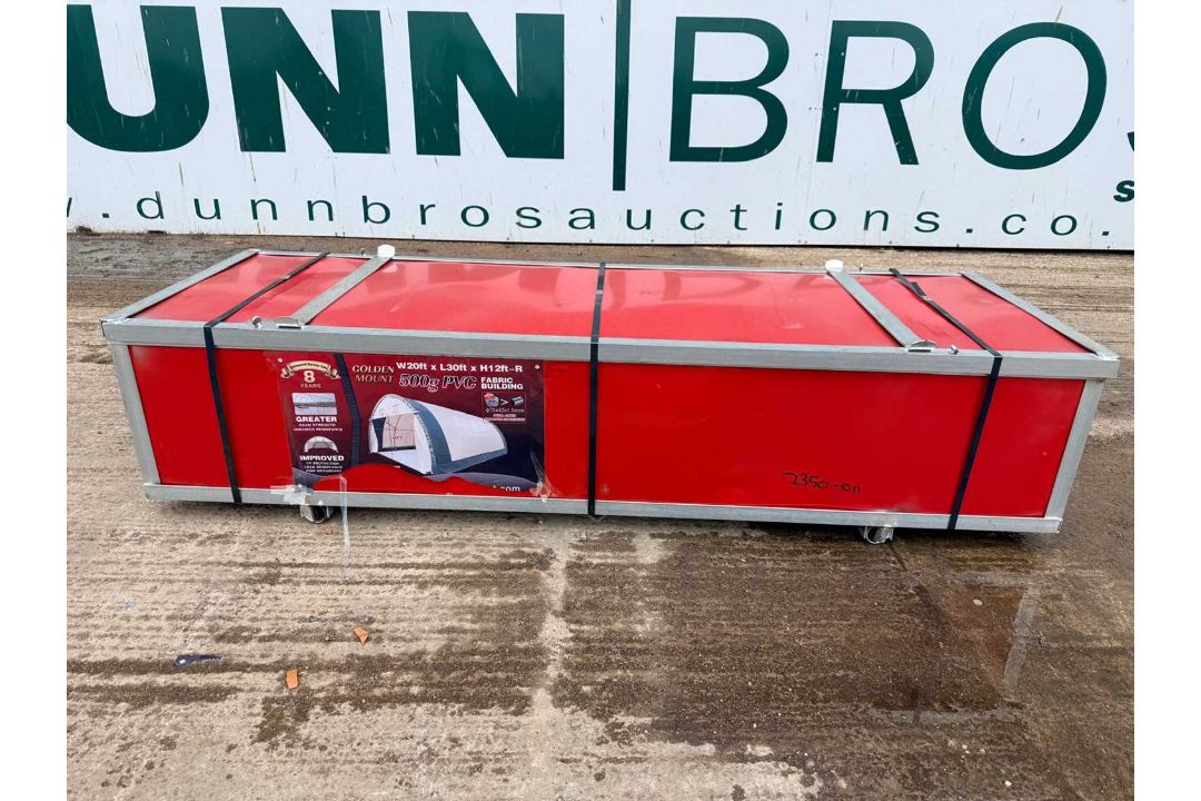 Unused PVC Dome Shelter, 20' x 30' x 12' S203012R - Image 3 of 10