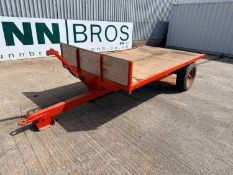 Used Flat Bed Tipping Trailer Single Axle 10' x 6'