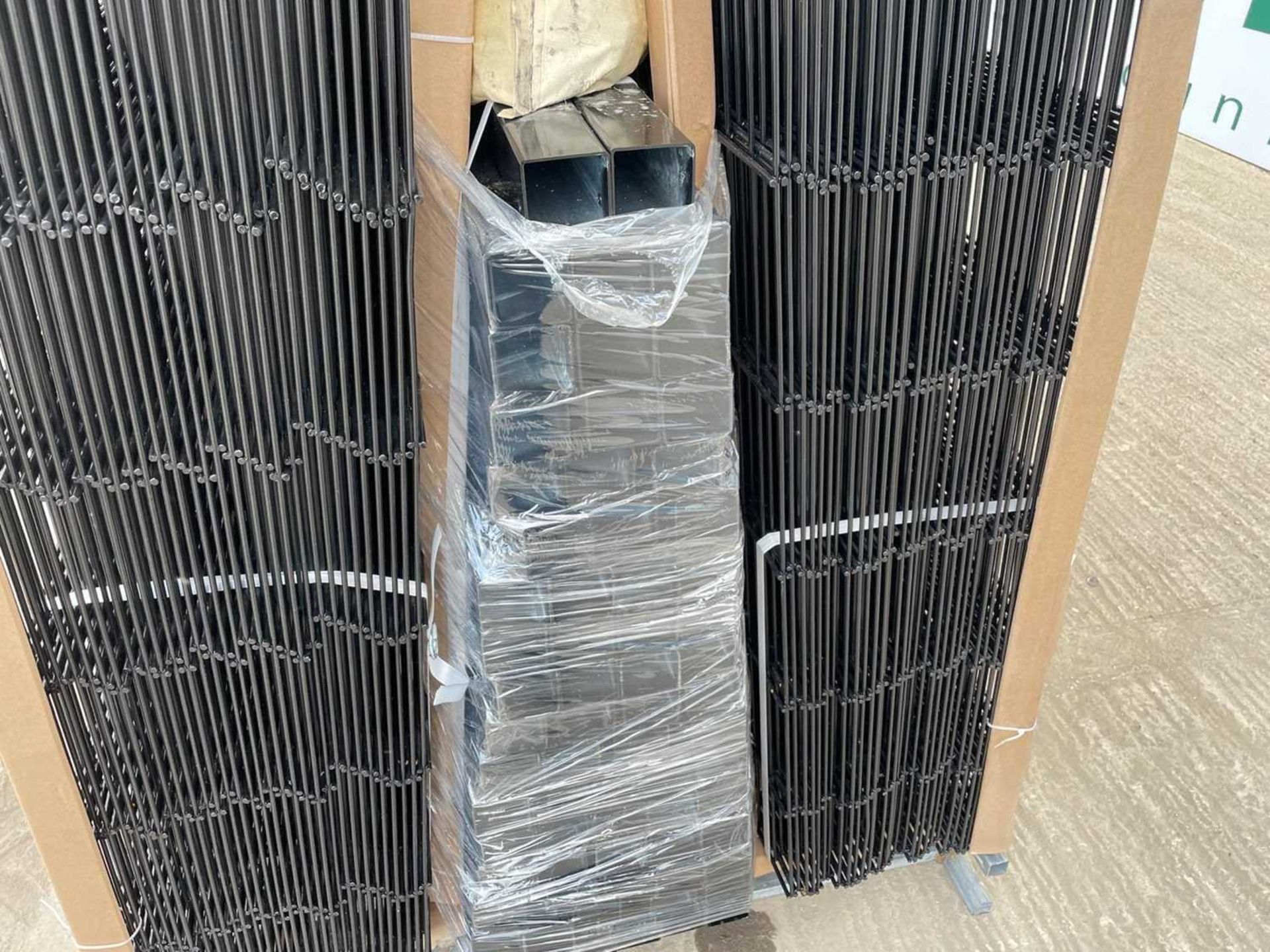 Unused Security Fencing 200M H/D 6mm Double Wire 65 Panels 3m x 2.4M, 66 Posts 60mmx 60mm (Black) - Image 6 of 9