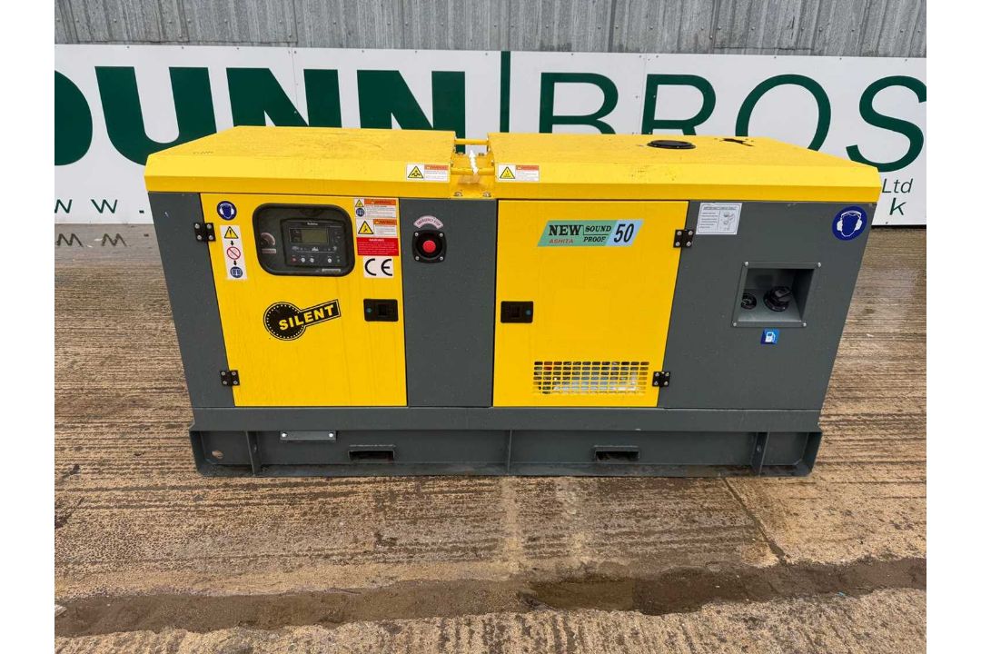Unused Ashita AG3-50E, 50KVA Silent Generator,3 Phase, 4 Cylinder Engine. - Image 2 of 11