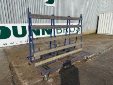 UNRESERVED - 2022 Used 2.4M A Frame 4 Wheel Trolley For Timber Sheets