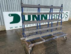 UNRESERVED - 2022 Used 2.4M A Frame 4 Wheel Trolley For Timber Sheets