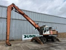 2002 Atlas 1804 Material Handler, Jack Legs, Twin Wheels, Cab Guards.