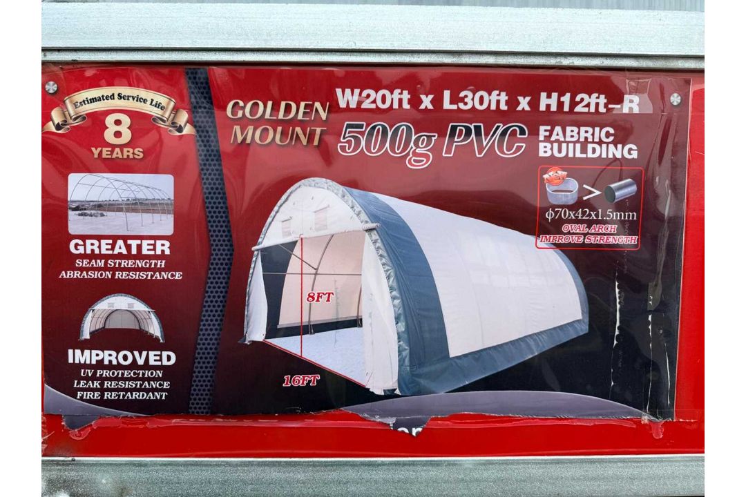 Unused PVC Dome Shelter, 20' x 30' x 12' S203012R - Image 10 of 10