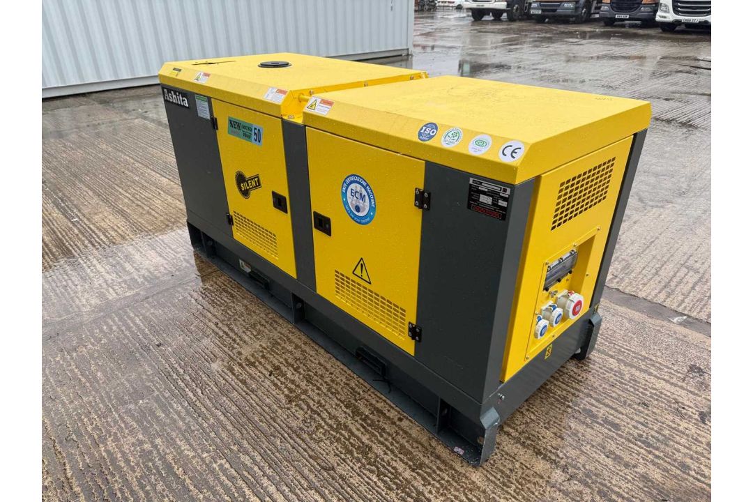 Unused Ashita AG3-50E, 50KVA Silent Generator,3 Phase, 4 Cylinder Engine. - Image 6 of 11