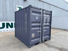 Unused 9Ft Container with Window & Side Door, (Dark Grey)