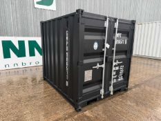 Unused 7ft Container with Window & Side Door, (Black)