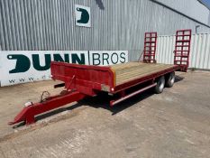 1998 Twin Axle Cheiftan Flat Bed Trailer With Ramps