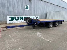 2000 Truck Mate/62SA Draw Bar Trailer Twin Axle 20 Ft Comes With Container Twist Locks