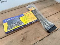 Unused SDS Drill Bits 12,16,25 x 400mm & 25 Piece Socket Set