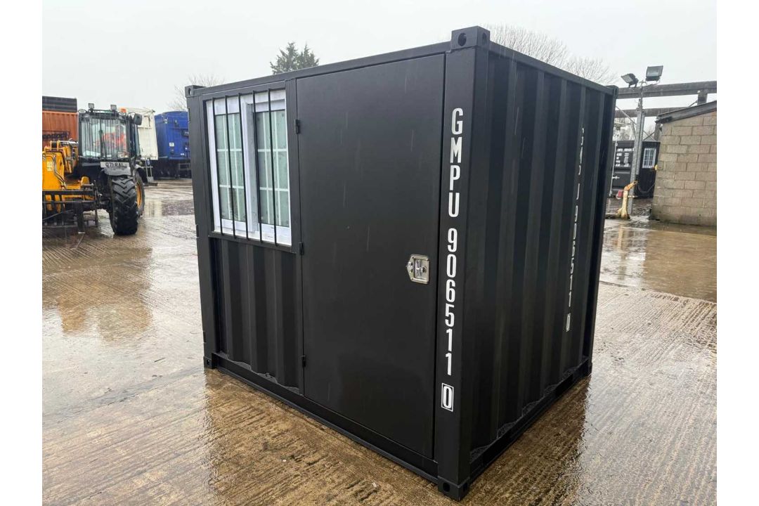 Unused 7ft Container with Window & Side Door, (Black) - Image 5 of 8