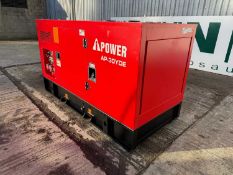 Unused AP-30YDE Diesel Generator 30KVA