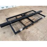 Unused Security Pedestrian Gates 4' X 8' & 2 Posts (Black)