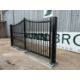 Unused 15.6Ft x 7.6Ft Manual By Parting Gates With 6"x6" Post & Rams - Image 3 of 8